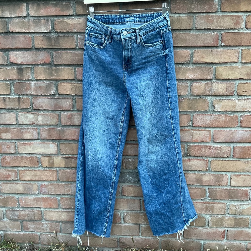 Extra high rise wide leg